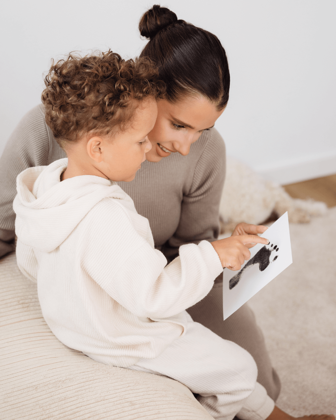Anhänger “First Steps” groß mit 2 Abdrücken
