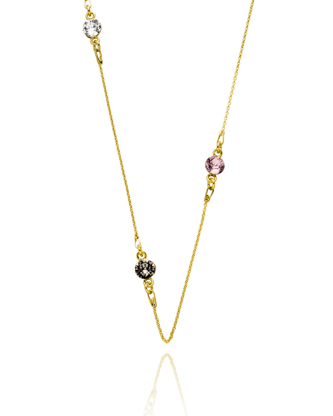 Halskette mit 3 Geburtssteinen