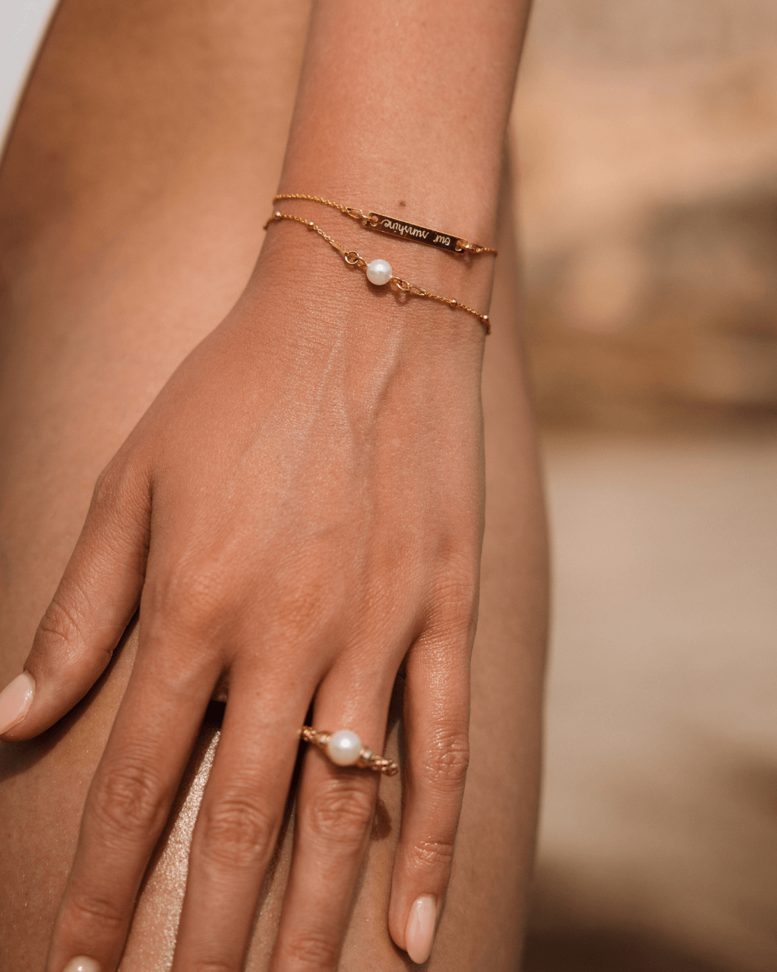 Armband mit Gravur länglich