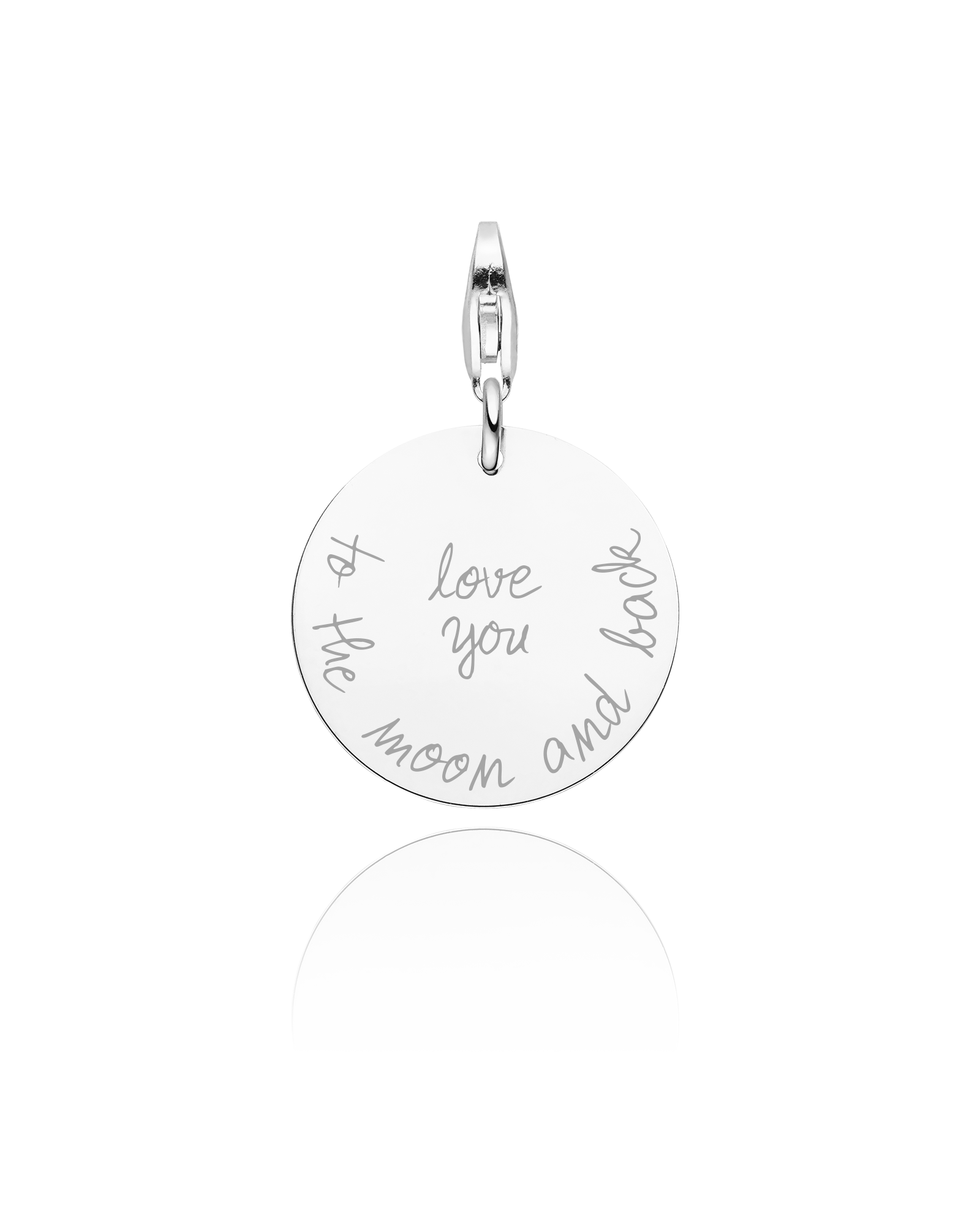 Charm "Rundes Plättchen mit Gravur"