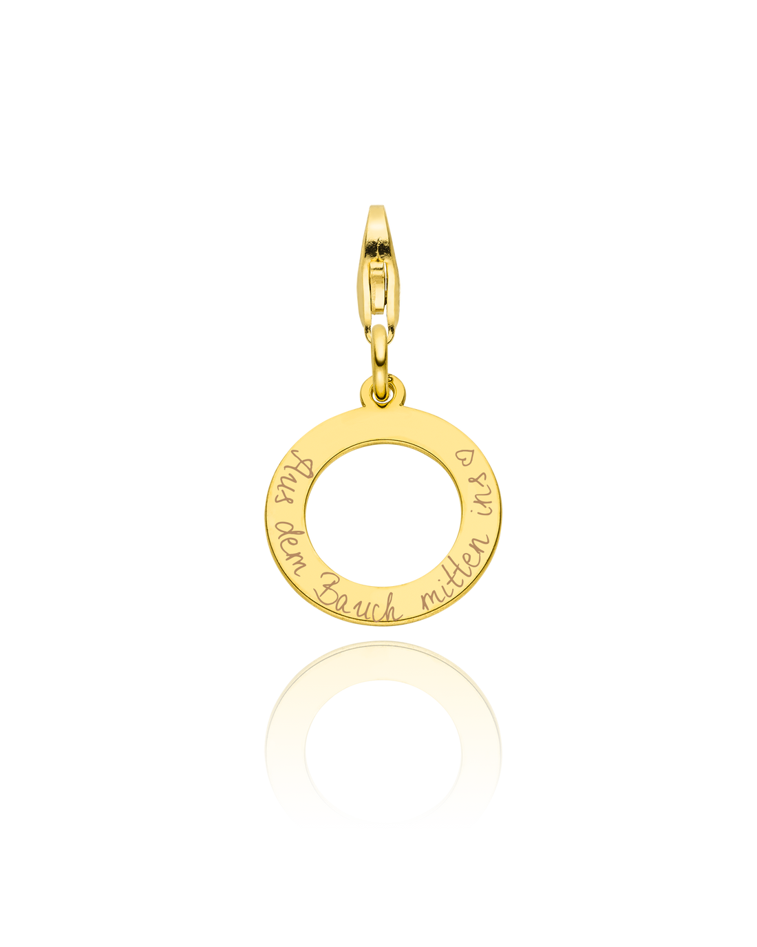 Charm "Ewigkeitsring mit Gravur"