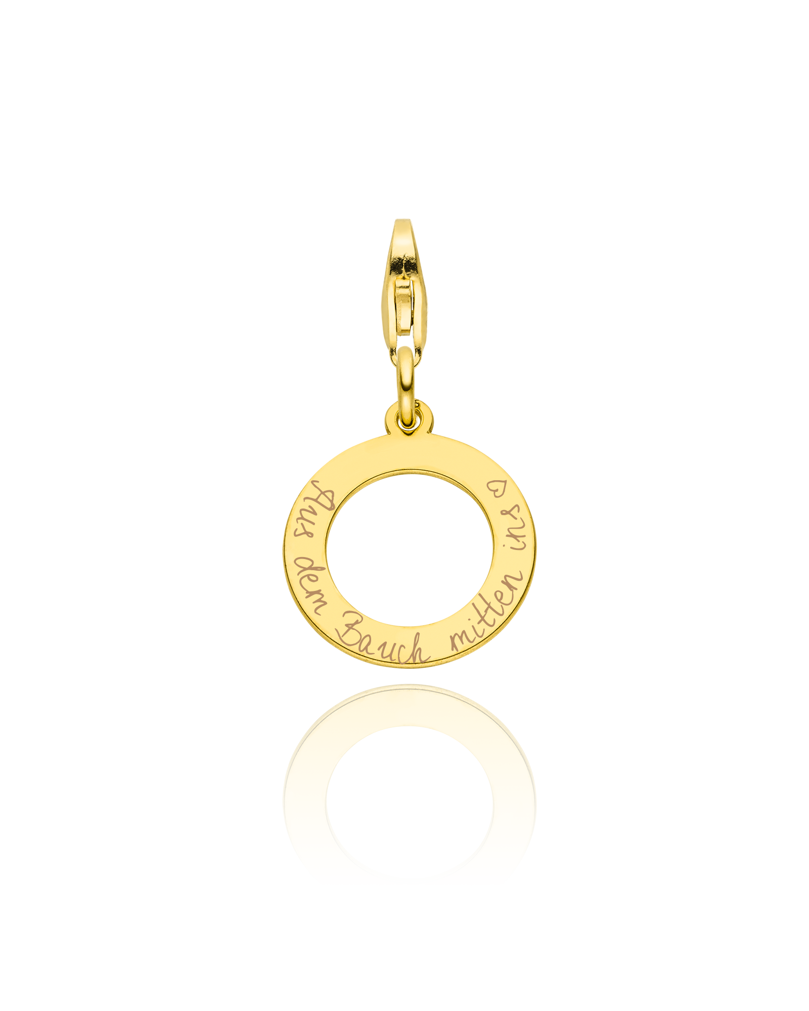 Charm "Ewigkeitsring mit Gravur"