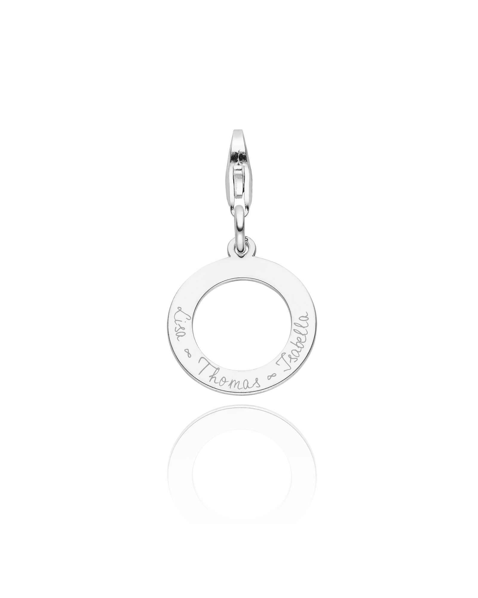 Charm "Ewigkeitsring mit Gravur"