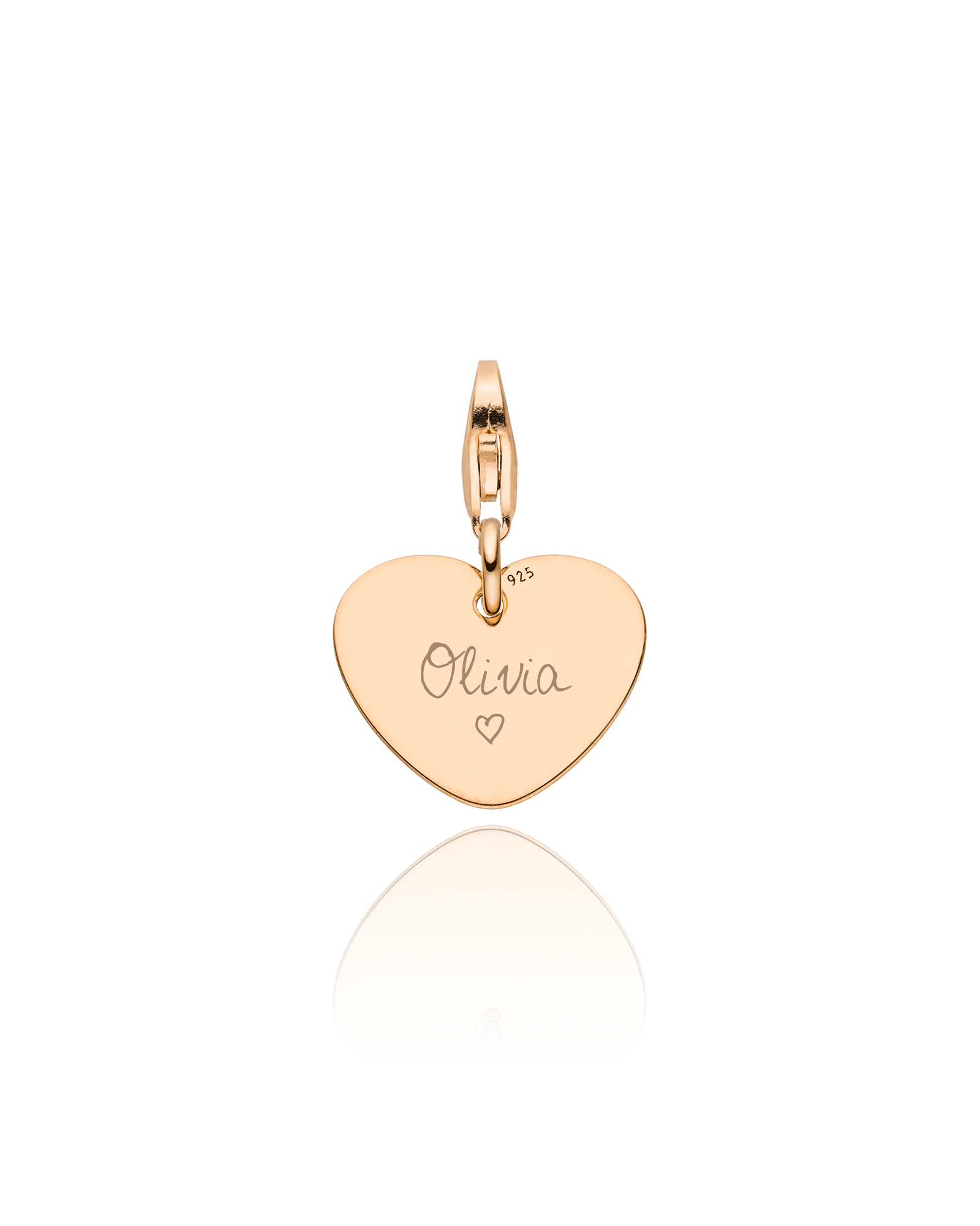 Charm "Herz mit Gravur"