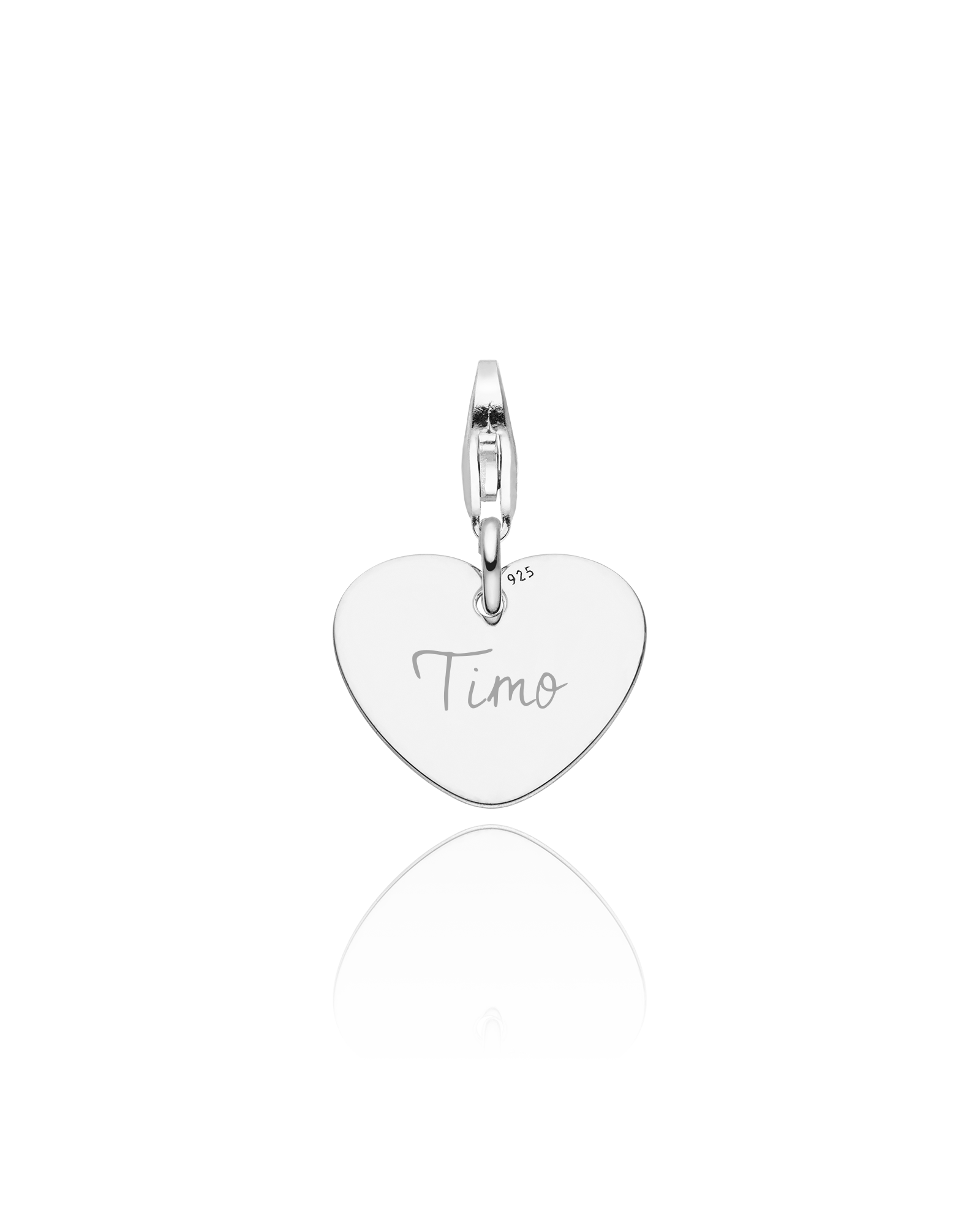Charm "Herz mit Gravur"