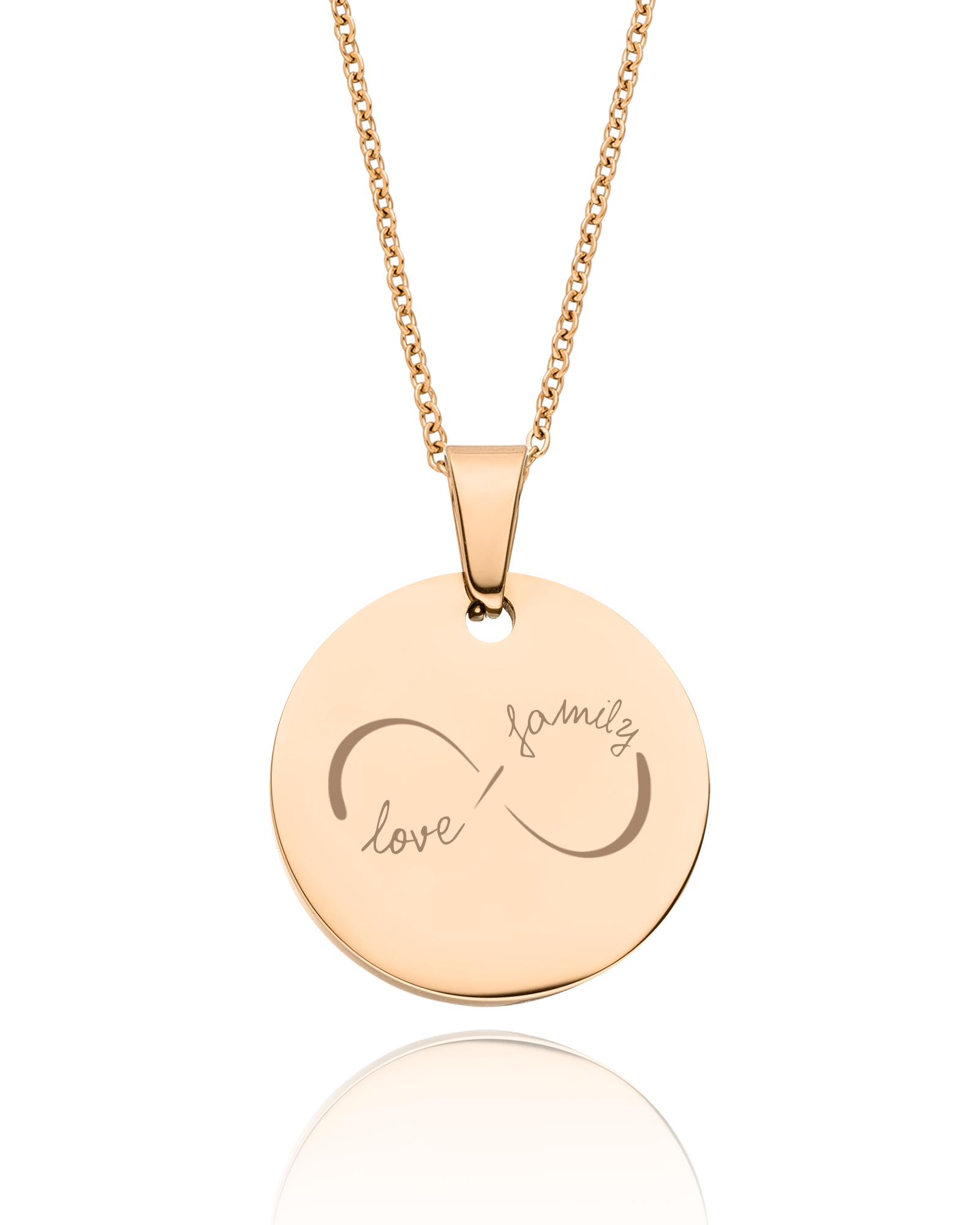 Halskette mit Gravurdesign “Infinity”