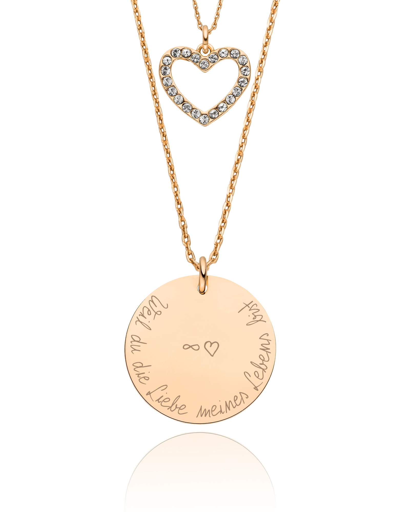 Halskette mit Gravur "Made With Love"