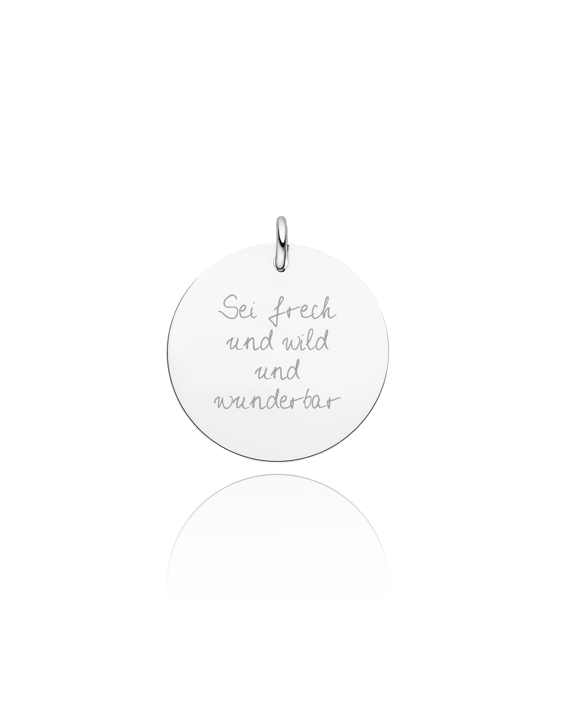 Anhänger "Zartes Gravurplättchen rund"