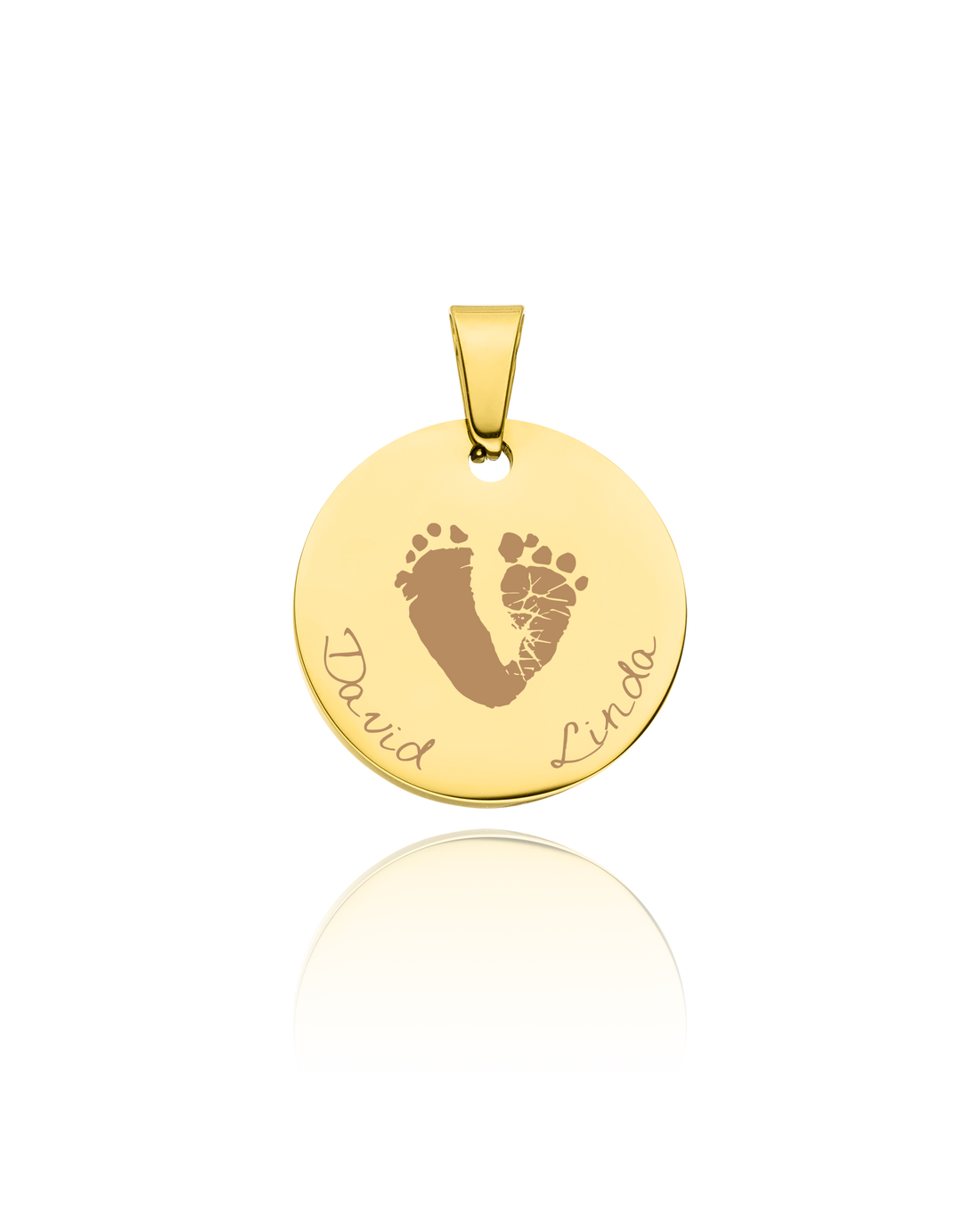 Anhänger “First Steps” klein mit 2 Abdrücken