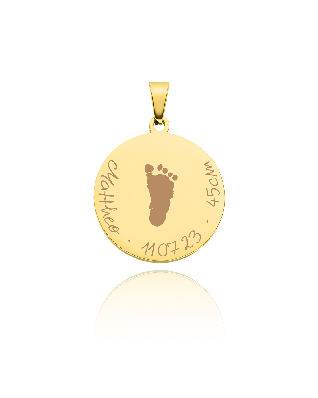 Anhänger “First Steps” groß mit Abdruck