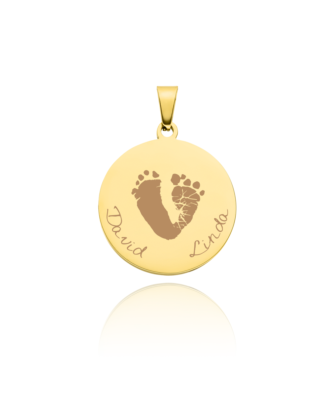 Anhänger “First Steps” groß mit 2 Abdrücken