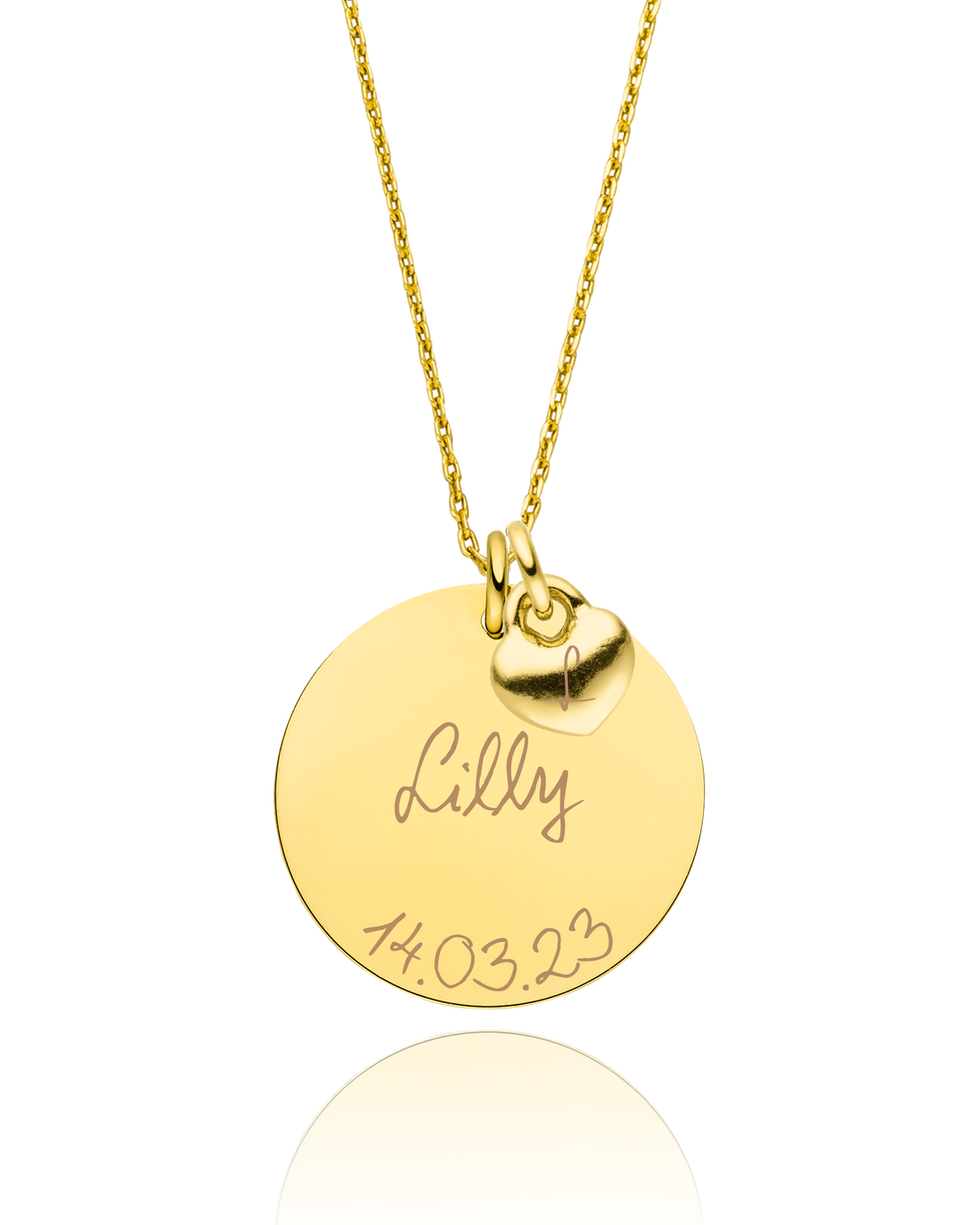 Zarte Halskette mit Gravur "Mini Love"