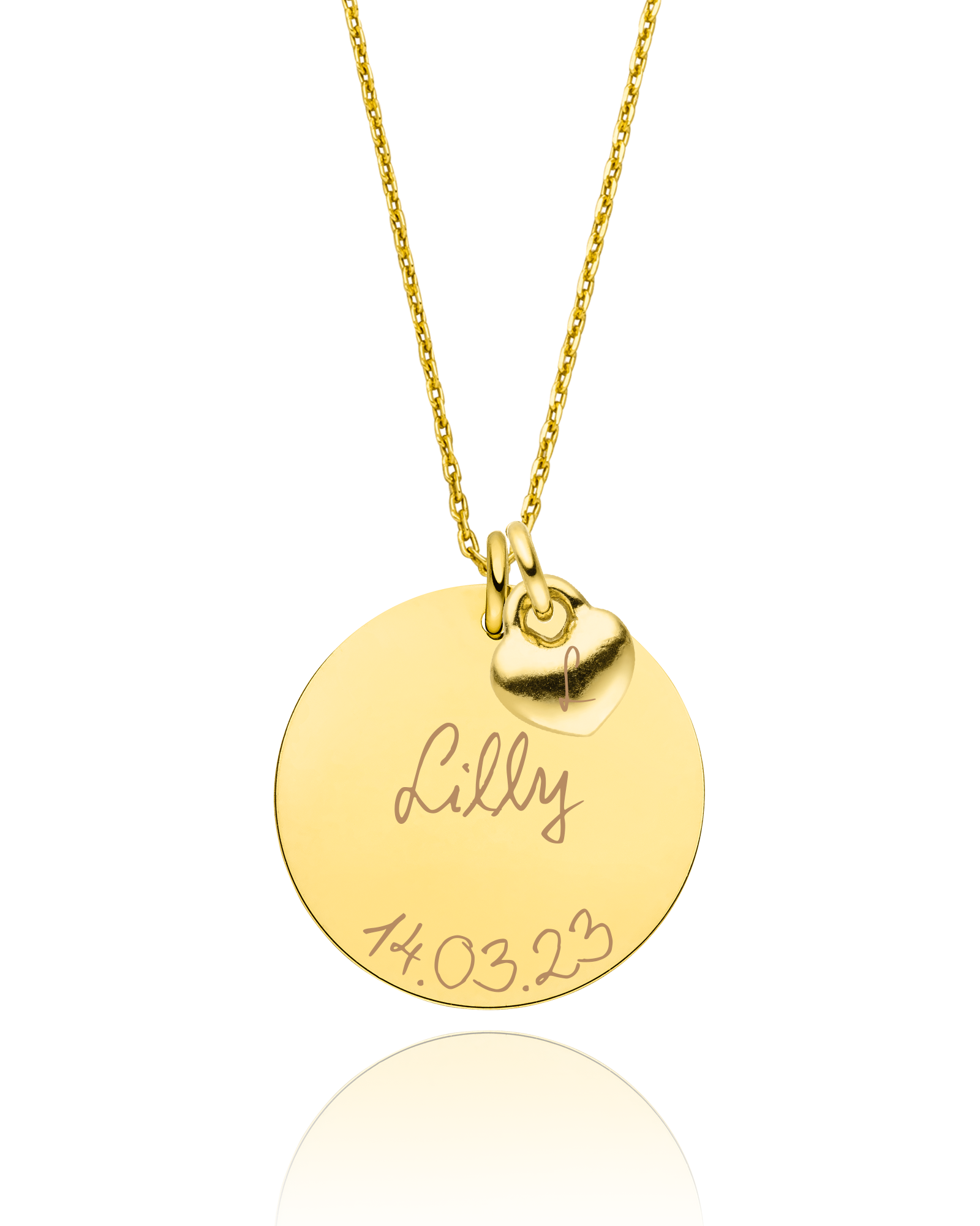 Zarte Halskette mit Gravur "Mini Love"