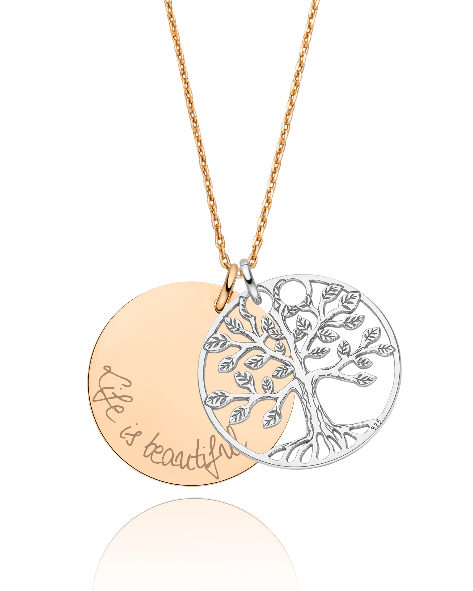 Halskette "Tree of Life" mit Gravur