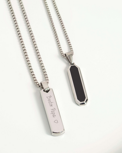 Herrenhalskette "Black Edge"