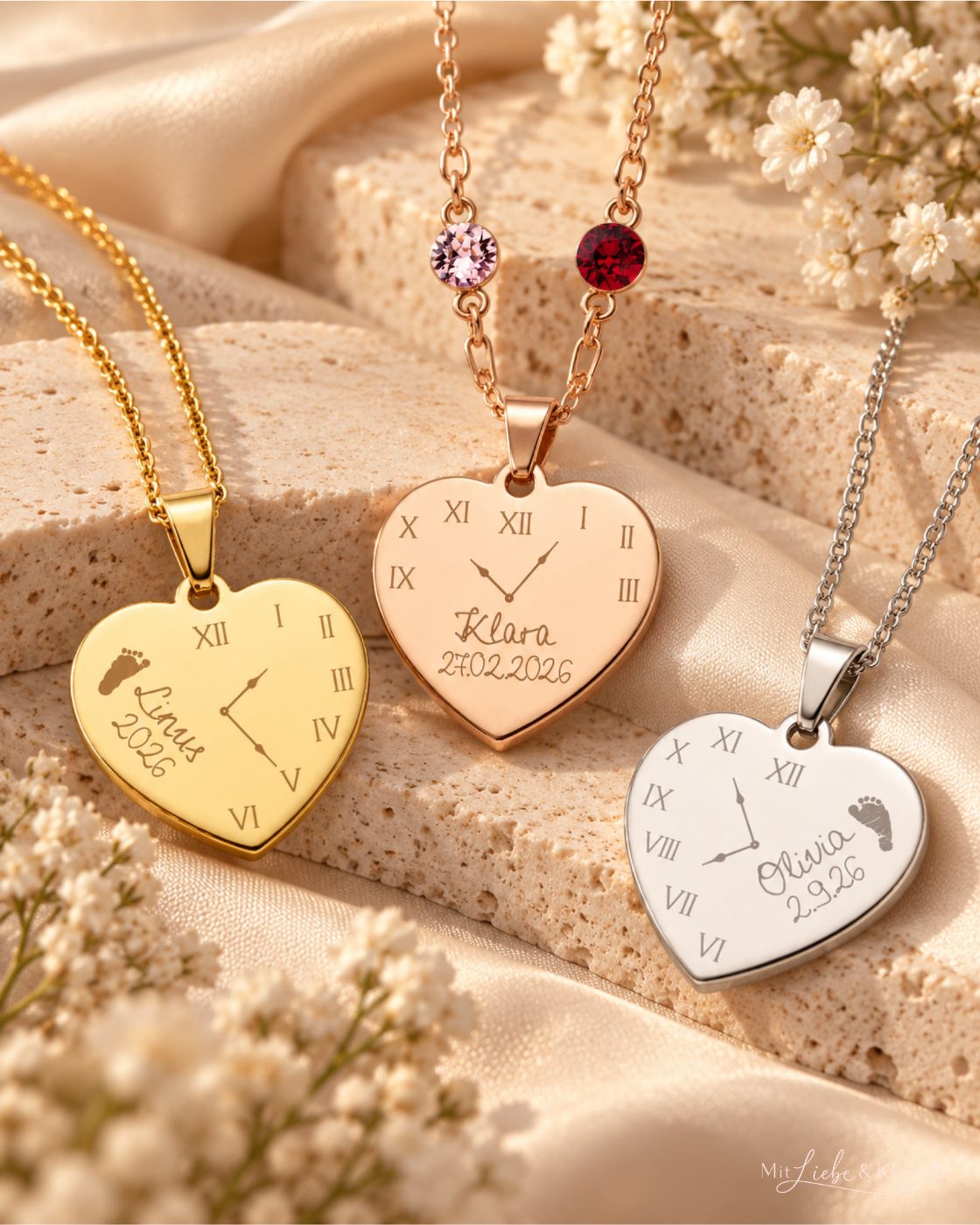 Herzkette "Heart of Time"