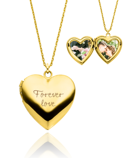 Fotomedaillon „Beloved“ mit Gravur