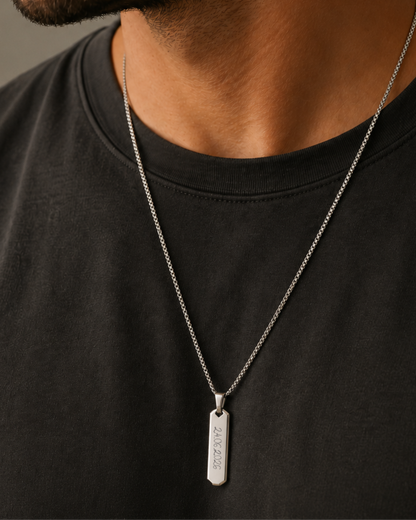 Herrenhalskette "Pure Edge"