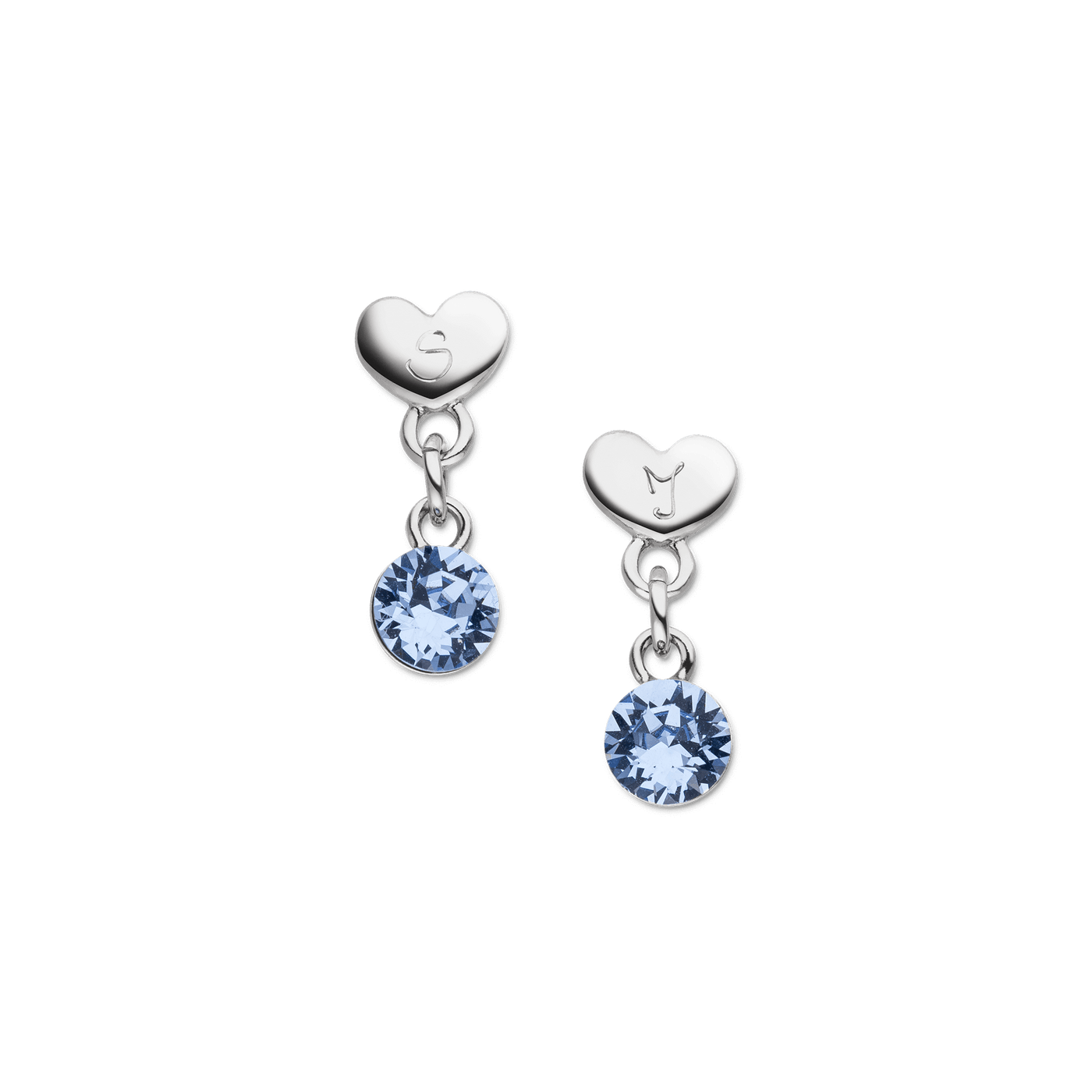 Ohrstecker “Mini Heart” mit Gravur und Geburtsstein